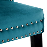Grandview Tufted Wingback Dining Chair (Set of 4) with Nailhead and Ring Pulls