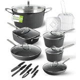 Granitestone Armor Max 20 Piece Hard Anodized Nonstick Cookware Set