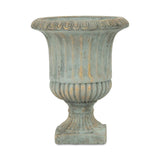 Gray Cement Pot Stand with Square Base