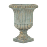 Gray Cement Pot Stand with Square Base