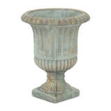 Gray Cement Pot Stand with Square Base