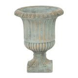Gray Cement Pot Stand with Square Base