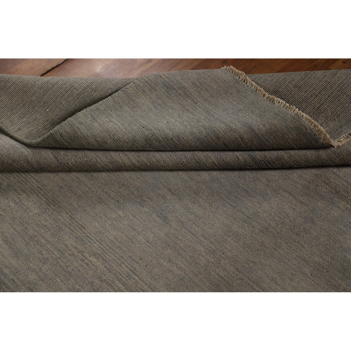 Gray Gabbeh Oriental Area Rug Living Room Hand-Knotted Wool Carpet - 4'10" x 6'7"