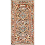 Gray Heriz Serapi Oriental Rug Hand-knotted Wool Carpet - 4'0"x 2'0"