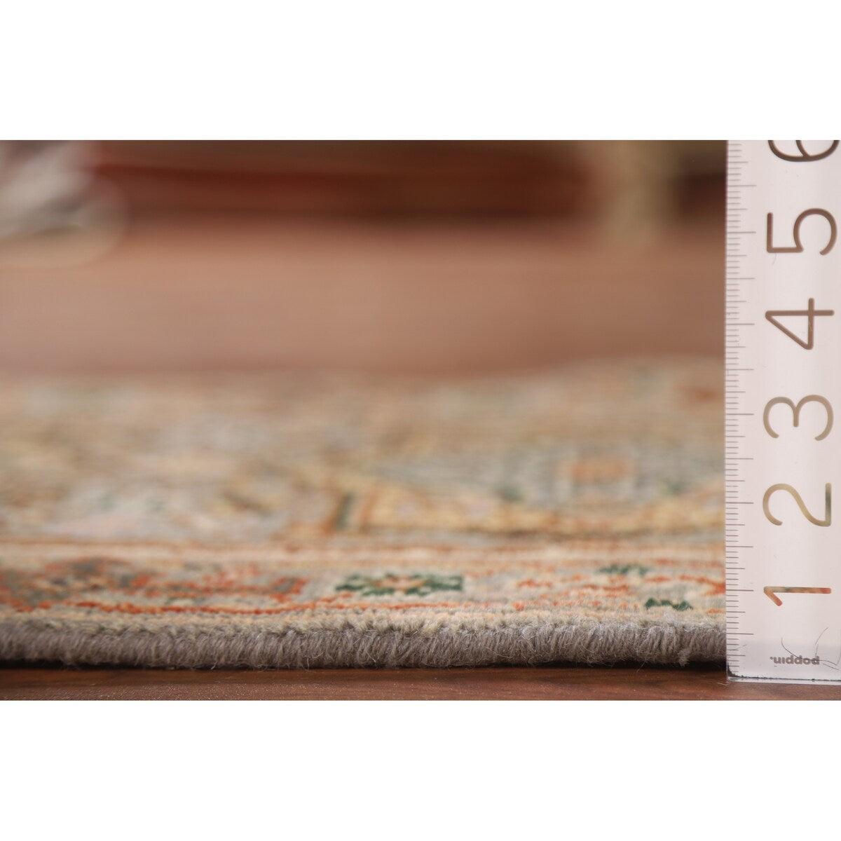 Gray Heriz Serapi Oriental Rug Hand-knotted Wool Carpet - 4'0"x 2'0"