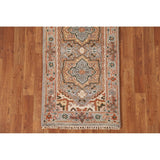 Gray Heriz Serapi Oriental Rug Hand-knotted Wool Carpet - 4'0"x 2'0"