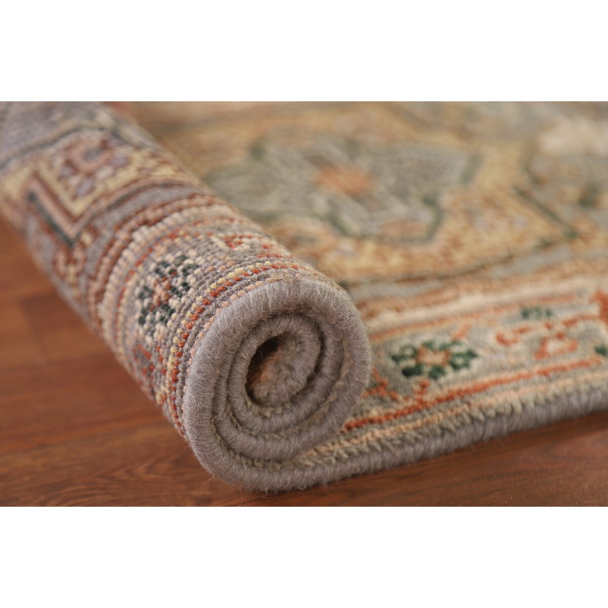 Gray Heriz Serapi Oriental Rug Hand-knotted Wool Carpet - 4'0"x 2'0"