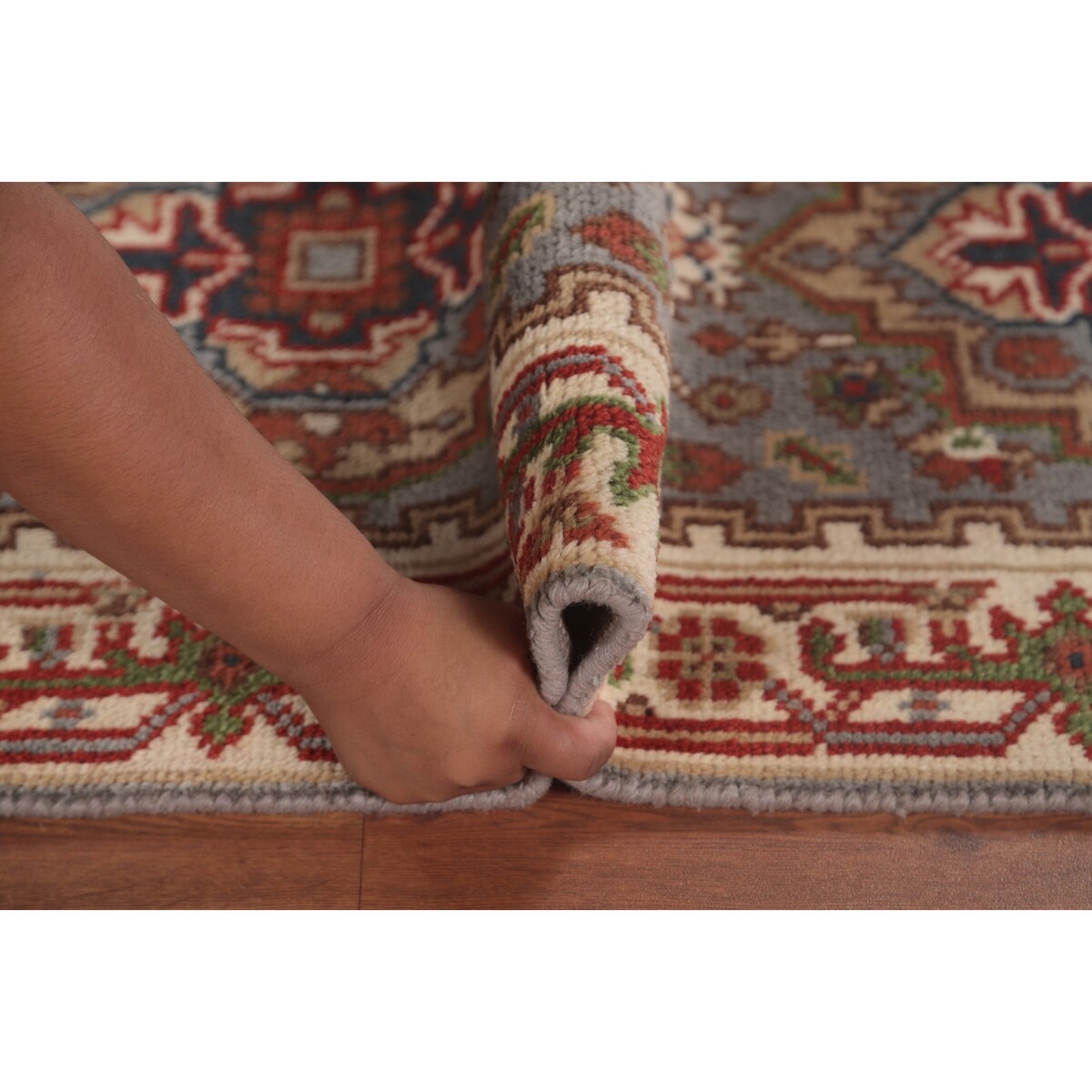 Gray Heriz Serapi Oriental Runner Rug Handmade Wool Carpet - 2'6"x 10'0"
