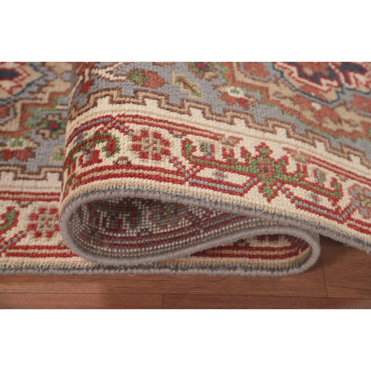 Gray Heriz Serapi Oriental Runner Rug Handmade Wool Carpet - 2'6"x 10'0"