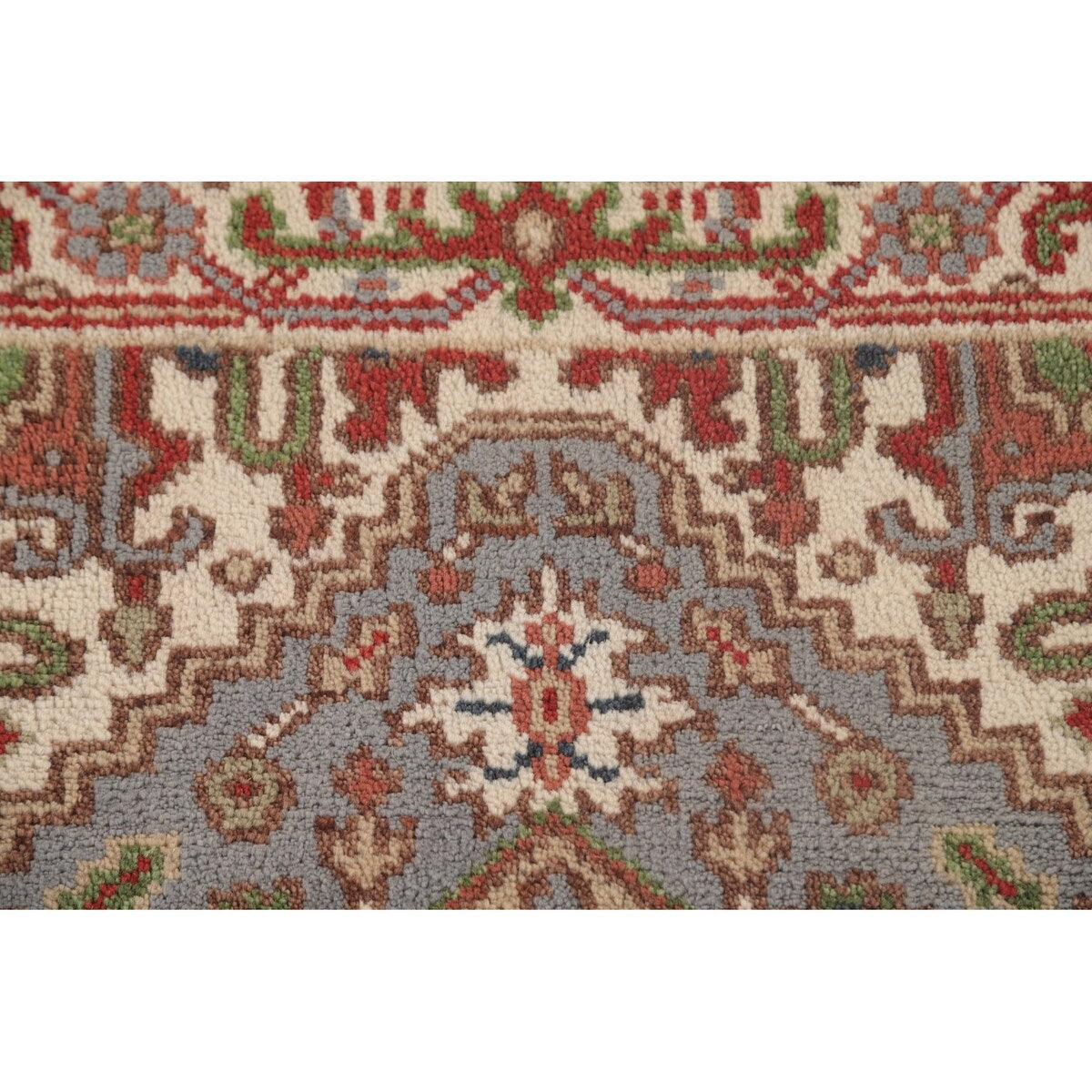 Gray Heriz Serapi Oriental Runner Rug Handmade Wool Carpet - 2'6"x 10'0"