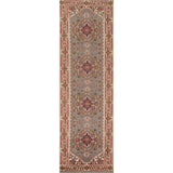 Gray Heriz Serapi Oriental Runner Rug Handmade Wool Carpet - 2'6"x 10'0"