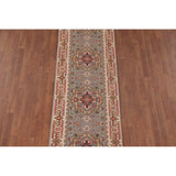 Gray Heriz Serapi Oriental Runner Rug Handmade Wool Carpet - 2'6"x 10'0"