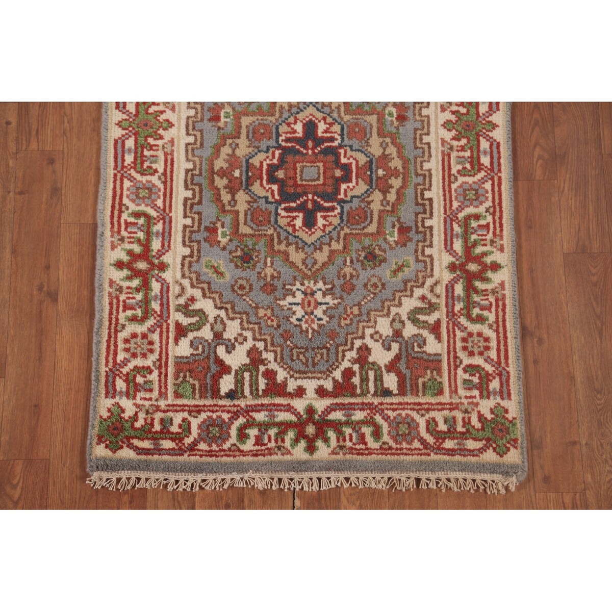 Gray Heriz Serapi Oriental Runner Rug Handmade Wool Carpet - 2'6"x 10'0"