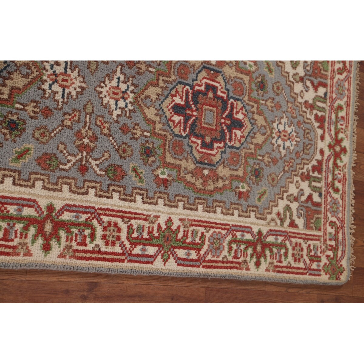 Gray Heriz Serapi Oriental Runner Rug Handmade Wool Carpet - 2'6"x 10'0"