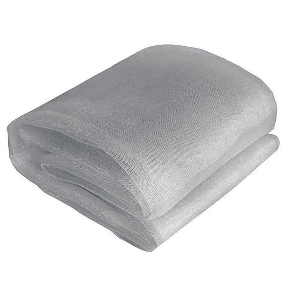 Gray Mosquito Net DIY Fabric Insect Pest Barrier Netting Curtains - 10ftx10ft