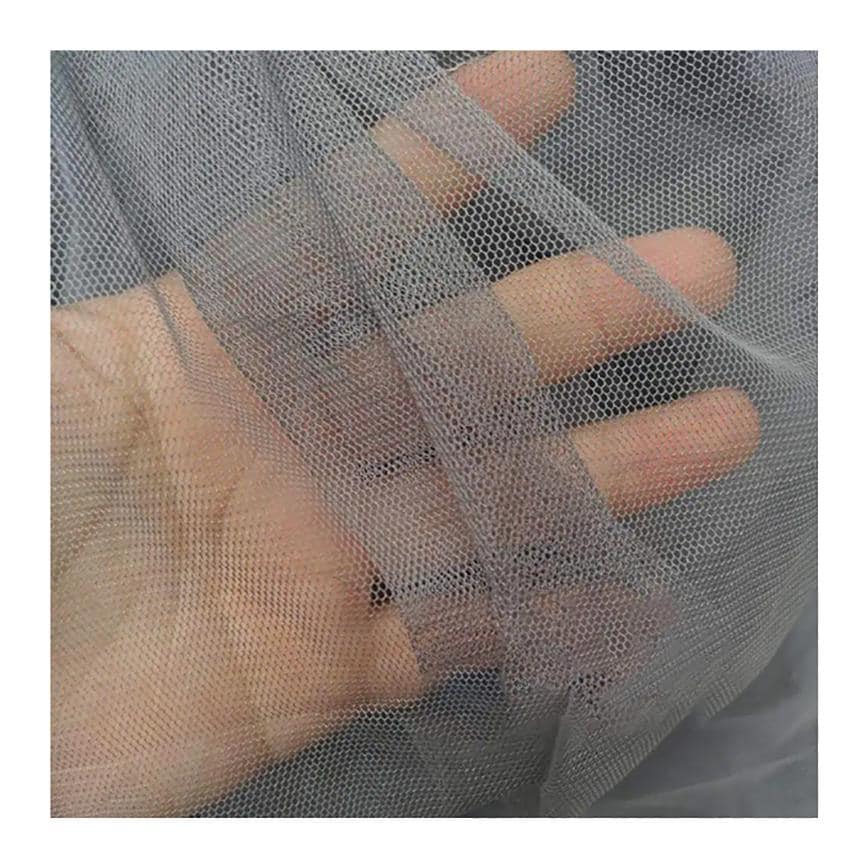 Gray Mosquito Net DIY Fabric Insect Pest Barrier Netting Curtains - 10ftx10ft