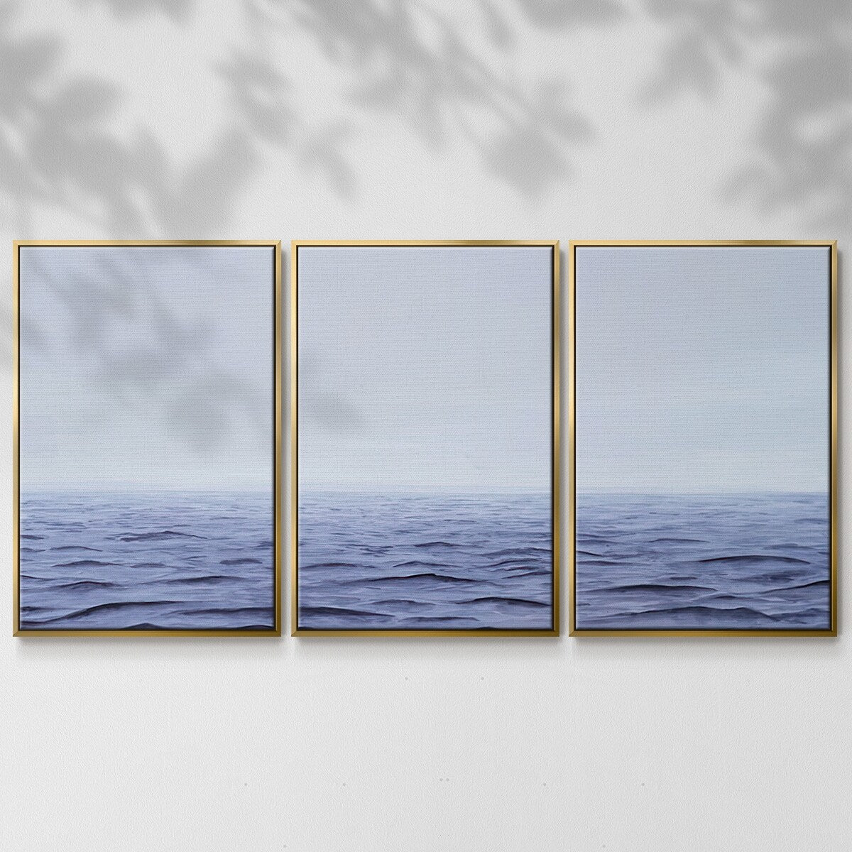 Grayscale Seascape I - Multi Piece Framed Canvas