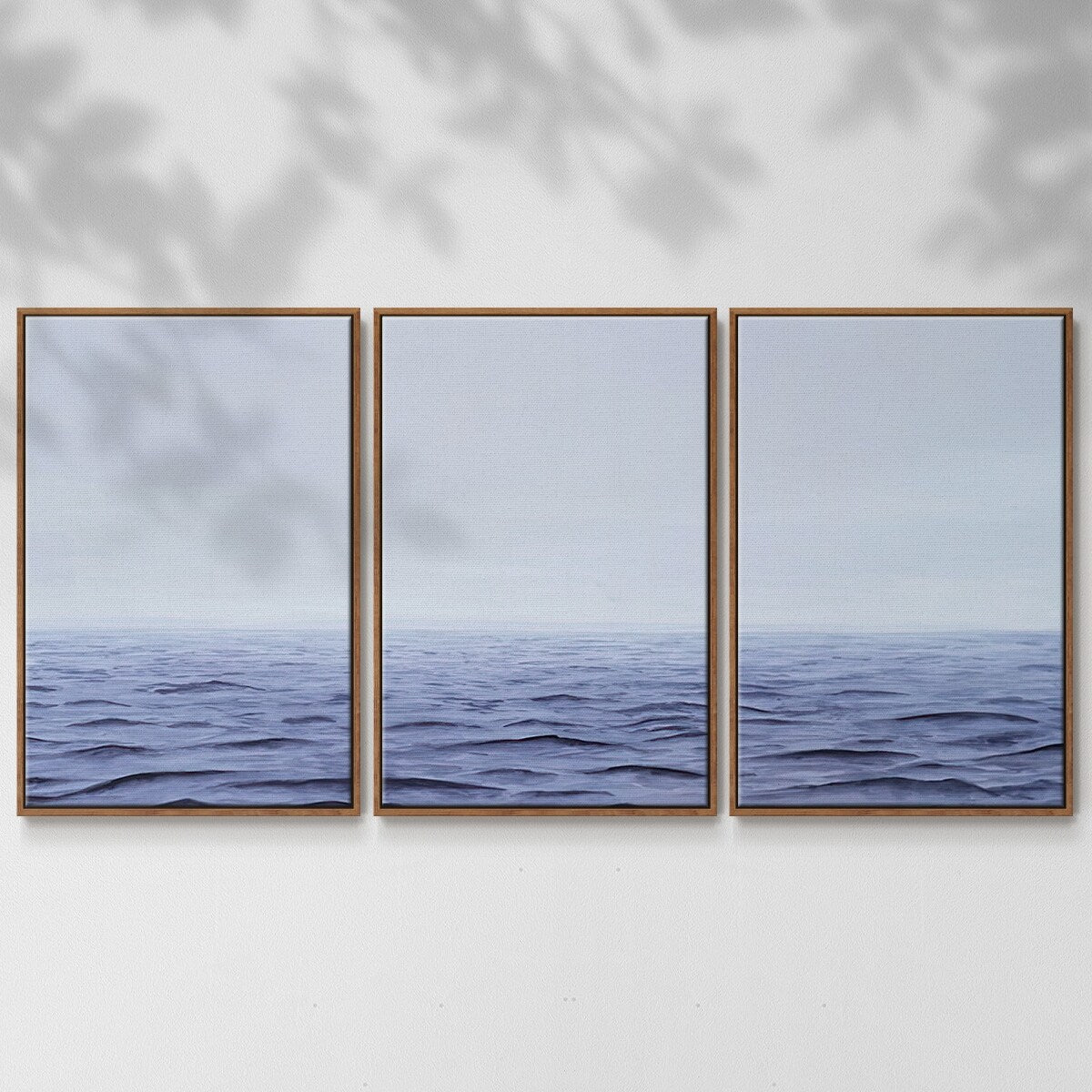 Grayscale Seascape I - Multi Piece Framed Canvas
