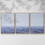 Grayscale Seascape I - Multi Piece Framed Canvas