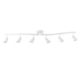 Grayson 6-Light Matte White Track Lighting, Bulbs included