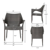 Grayson PE Wicker/ Aluminum/ Iron Outdoor 7-piece Dining Set by Christopher Knight Home