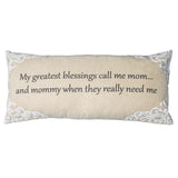 Great Mom Quote Tan Gift Accent Pillow