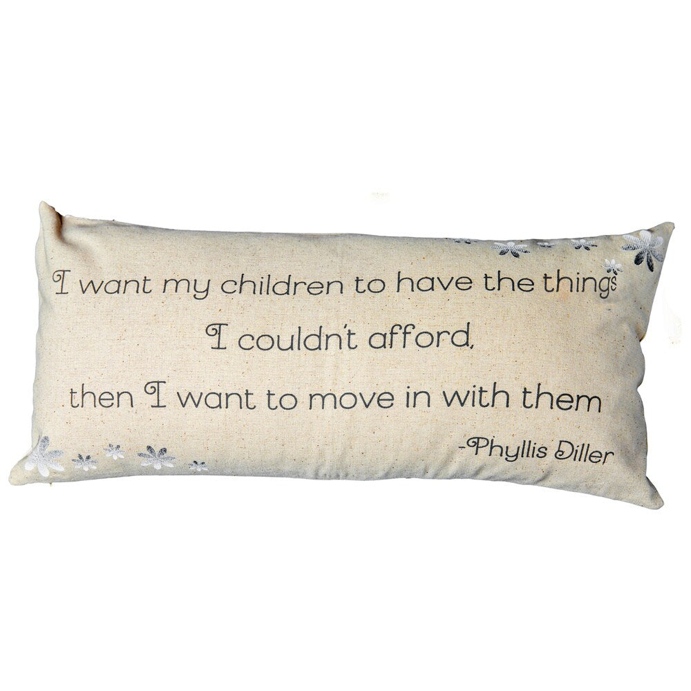 Great Mom Quote Tan Gift Accent Pillow