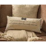 Great Mom Quote Tan Gift Accent Pillow