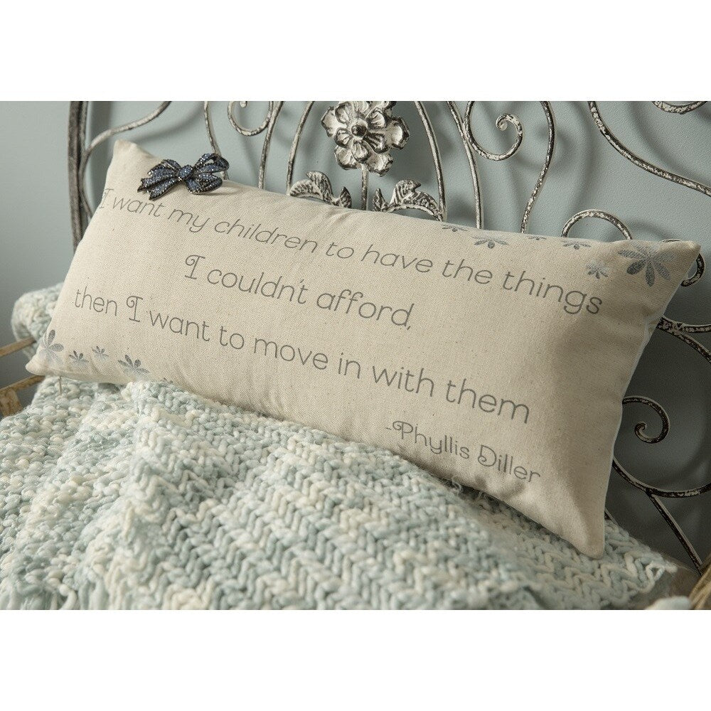 Great Mom Quote Tan Gift Accent Pillow