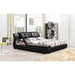 Greatime Modern Faux Leather Upholstered Storage Platform Bed