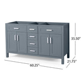 Greeley 60" Wood Bathroom Vanity (Counter Top Not Included) by Christopher Knight Home