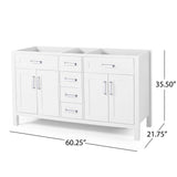 Greeley 60" Wood Bathroom Vanity (Counter Top Not Included) by Christopher Knight Home