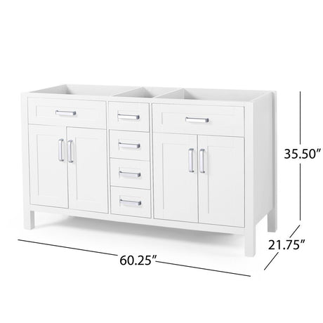 Greeley 60" Wood Bathroom Vanity (Counter Top Not Included) by Christopher Knight Home