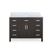 Greeley Contemporary 48" Wood Single Sink Bathroom Vanity with Carrera Marble Top by Christopher Knight Home