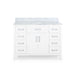 Greeley Contemporary 48" Wood Single Sink Bathroom Vanity with Carrera Marble Top by Christopher Knight Home