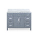 Greeley Contemporary 48" Wood Single Sink Bathroom Vanity with Carrera Marble Top by Christopher Knight Home
