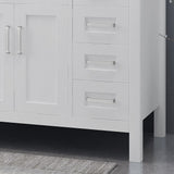Greeley Contemporary 48" Wood Single Sink Bathroom Vanity with Carrera Marble Top by Christopher Knight Home
