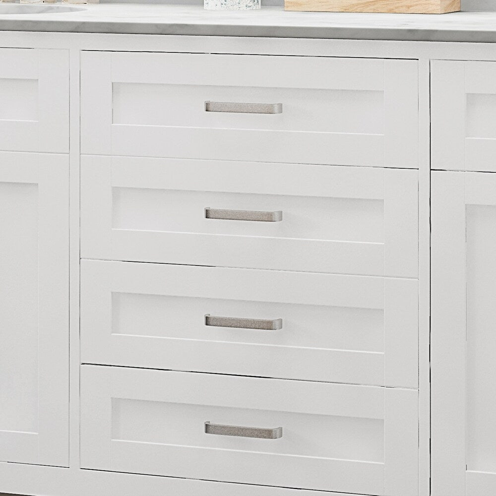 Greeley Contemporary 72" Wood Double Sink Bathroom Vanity with Carrera Marble Top by Christopher Knight Home