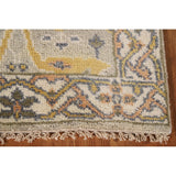Green Floral Oushak Oriental Runner Rug Handmade Wool Carpet - 2'7"x 9'11"