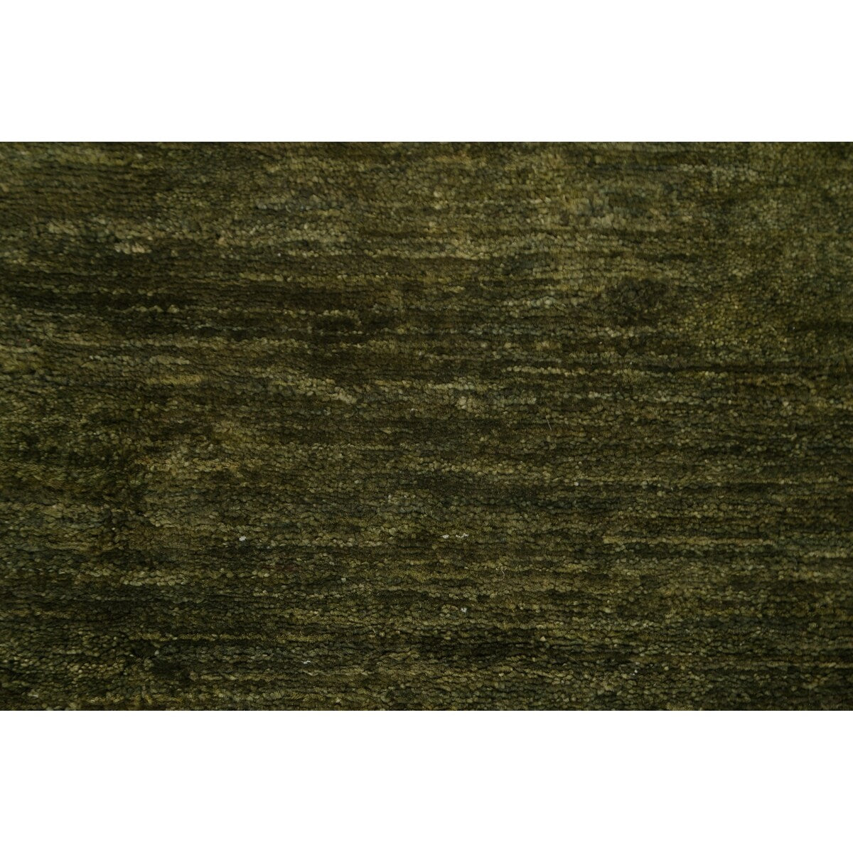 Green Gabbeh Kashkoli Wool Modern Area Rug - 5'6''x 7'6''