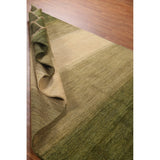 Green Gabbeh Kashkoli Wool Modern Area Rug - 5'6''x 7'6''