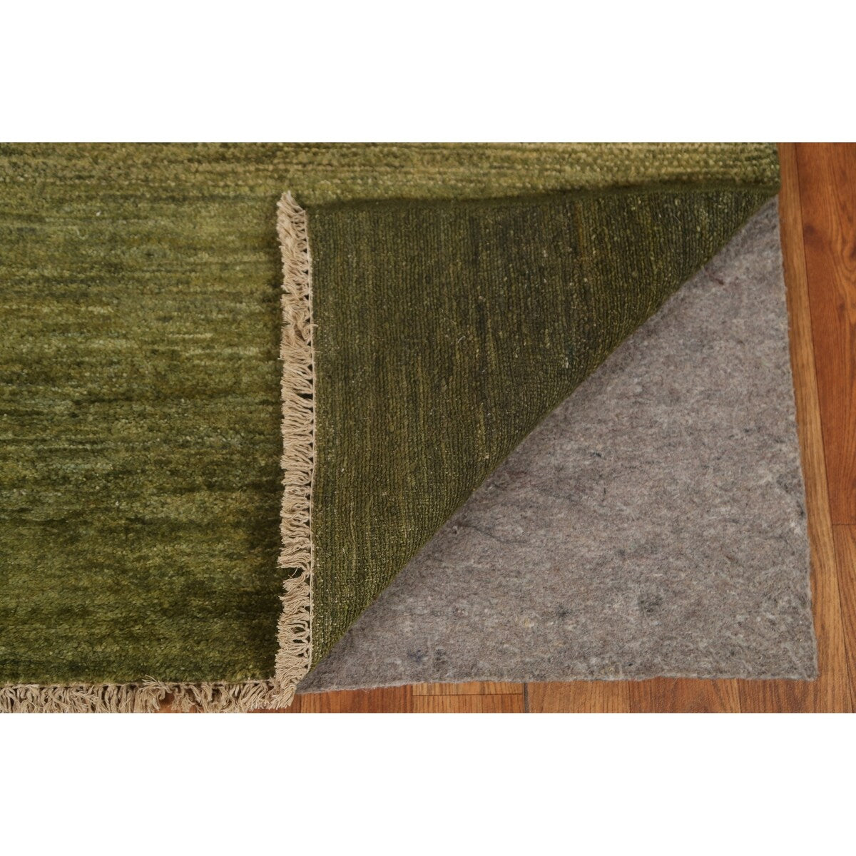Green Gabbeh Kashkoli Wool Modern Area Rug - 5'6''x 7'6''
