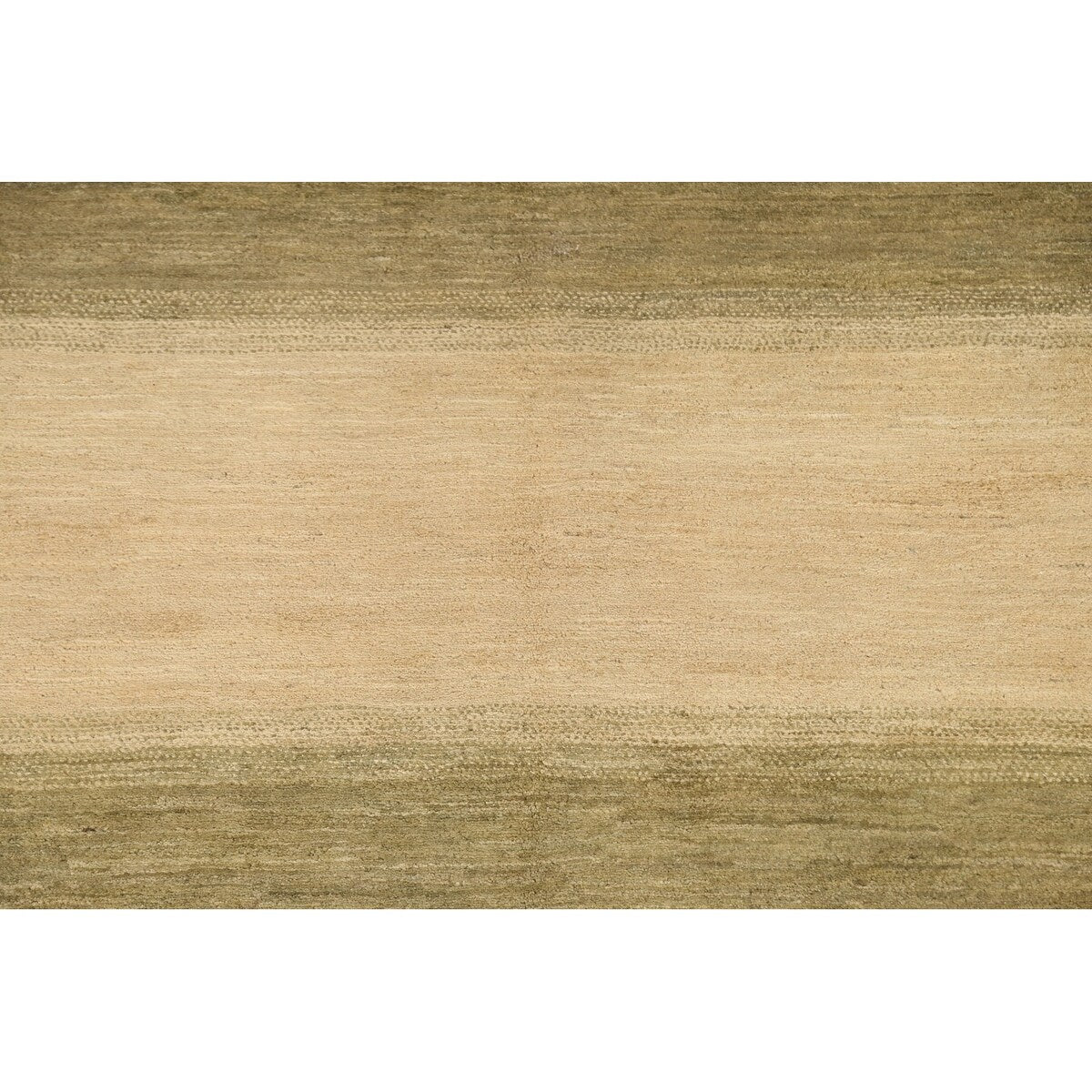 Green Gabbeh Kashkoli Wool Modern Area Rug - 5'6''x 7'6''