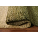 Green Gabbeh Kashkoli Wool Modern Area Rug - 5'6''x 7'6''