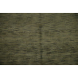 Green Gabbeh Modern Area Rug Hand-knotted Wool Carpet - 5'4" x 8'3"