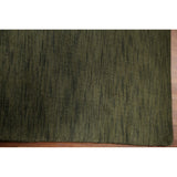 Green Gabbeh Modern Area Rug Hand-knotted Wool Carpet - 5'4" x 8'3"