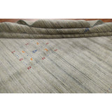 Green Gabbeh Tribal Area Rug Handmade Oriental Wool Carpet - 9'2" x 11'11"