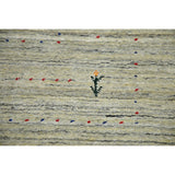 Green Gabbeh Tribal Area Rug Handmade Oriental Wool Carpet - 9'2" x 11'11"