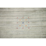 Green Gabbeh Tribal Area Rug Handmade Oriental Wool Carpet - 9'2" x 11'11"
