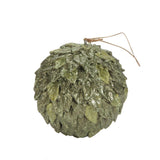 Green Leafy Design Resin Ball Ornaments